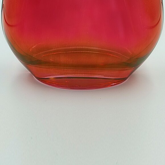 1970s Astonishing Luxury Red Vase in Murano Glass - Picture 9 of 10